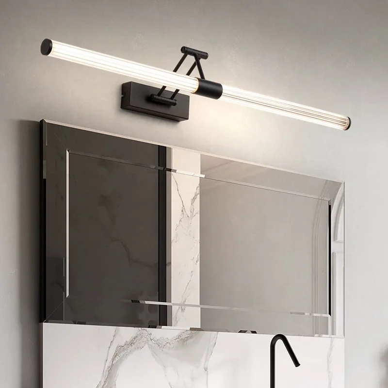 Adjustable LED Mirror Light Wall Lamp for Bathroom Hotel House Restaurant Villa Mall Toilet Iron Light-Up Picture Gallery Decor