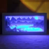 7 Colors Light Wooden Frame