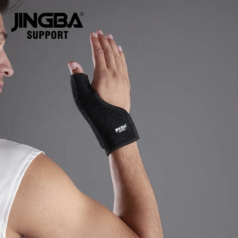 JINGBA 2023 New Arrival Removable Thumb Brace Wrist Brace Splint for Men Women Wrist Thumb Stabilizer Sprains Workout