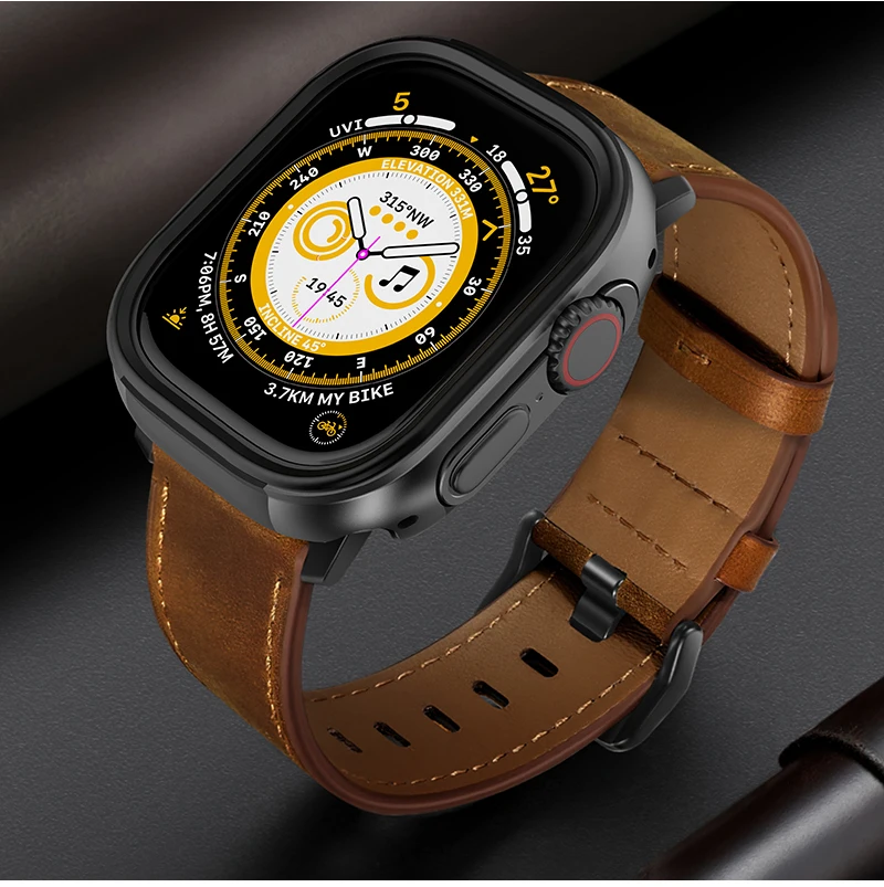 Tpu With Aluminum Alloy 49mm Cover Case For Apple Watch Ultra