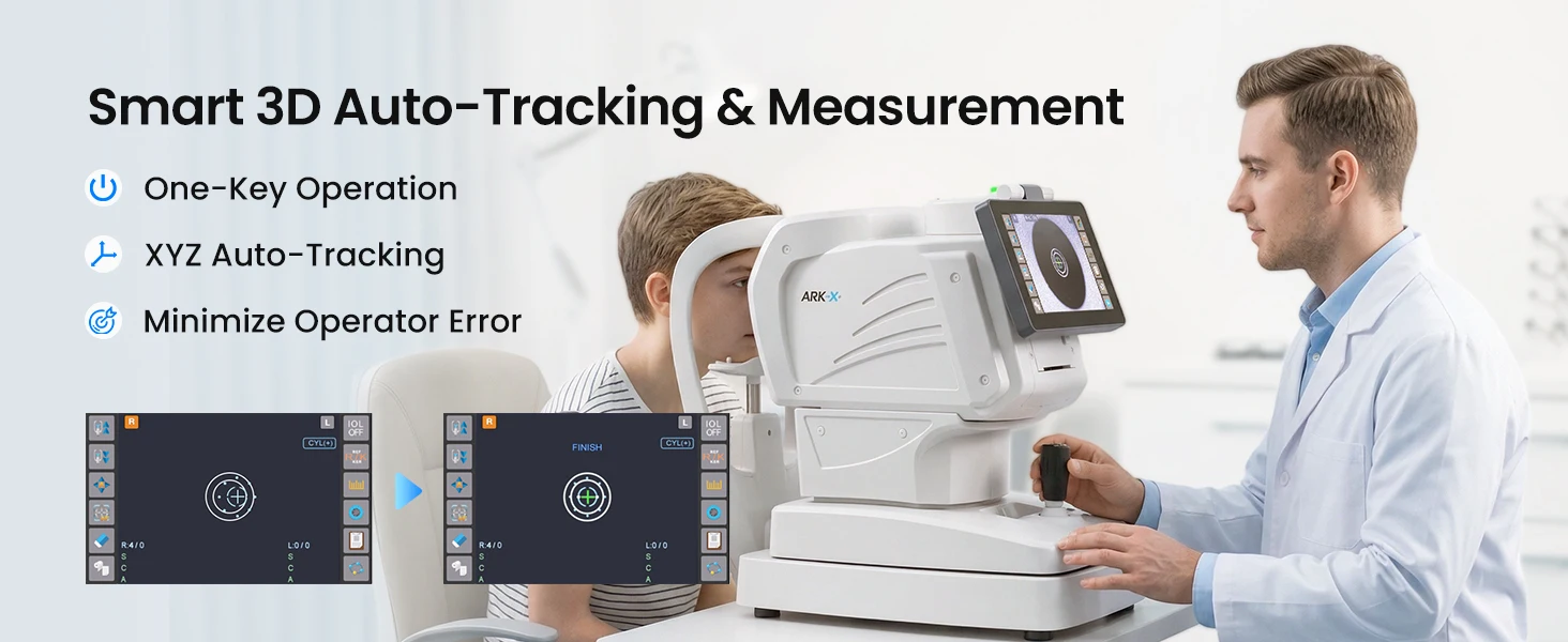CE Approved Optometry Instruments Automatic Refractometer with Keratometer ARK-X High Accuracy Eye Test