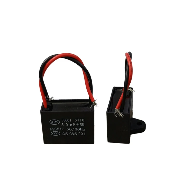 HBC cbb61 electr pump capacitor polar run 9uf generate capacitor 400vac 9uf
