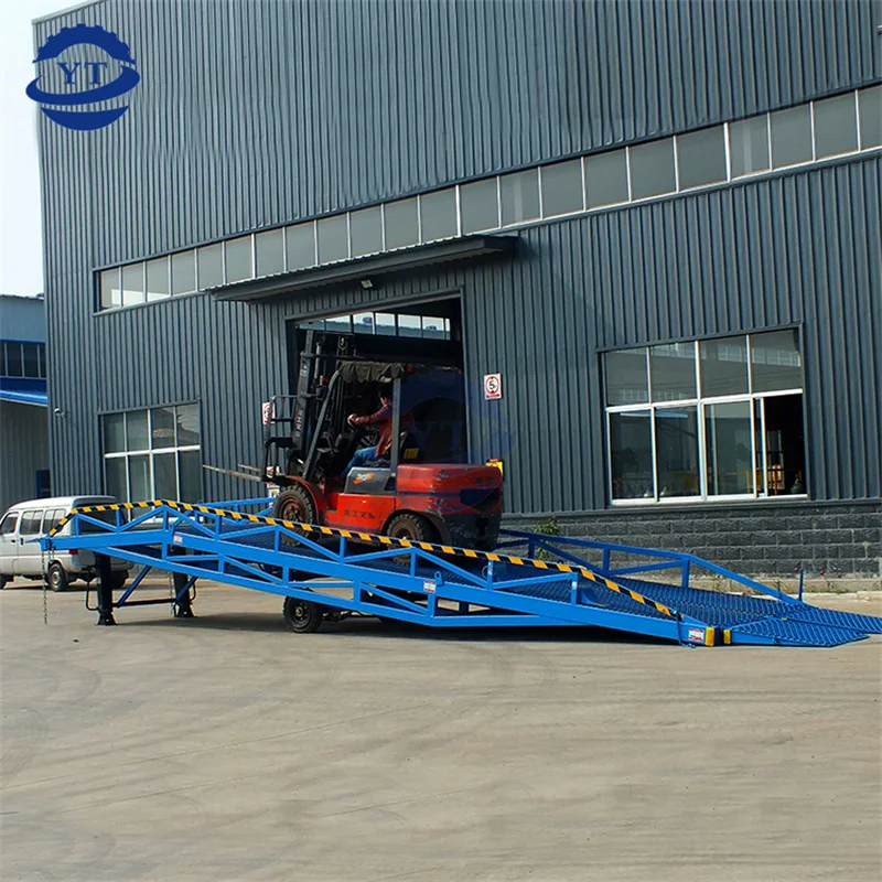 8ton Split Type Mobile Loading Dock Ramp Container Forklift Loading Unloading Ramp Price