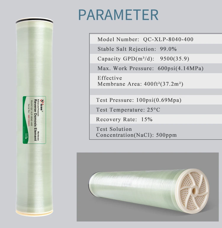 Фильтр для экстремального низкого давления 8040, Мембрана обратного осмоса, запчасти для водоочистителя