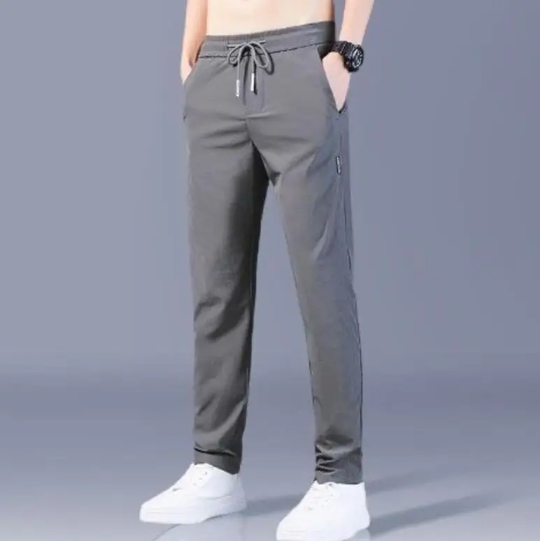 Wholesale Custom Logo Loose Breathable Slim Casual Pants Summer Thin ...