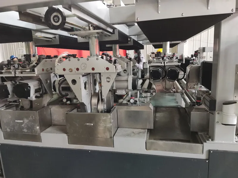 High Speed Full Automatic 4 Edge Horizontal Glass Seaming Machine Glass Grinding Machine