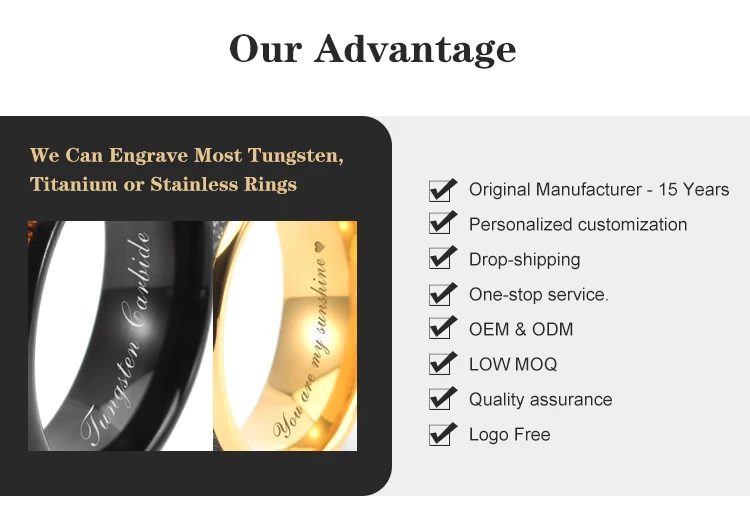 Alibaba Rings 8mm Gold Damascus Steel Fashion Rings Inlay Gold Wire&gold Foil Wedding ...