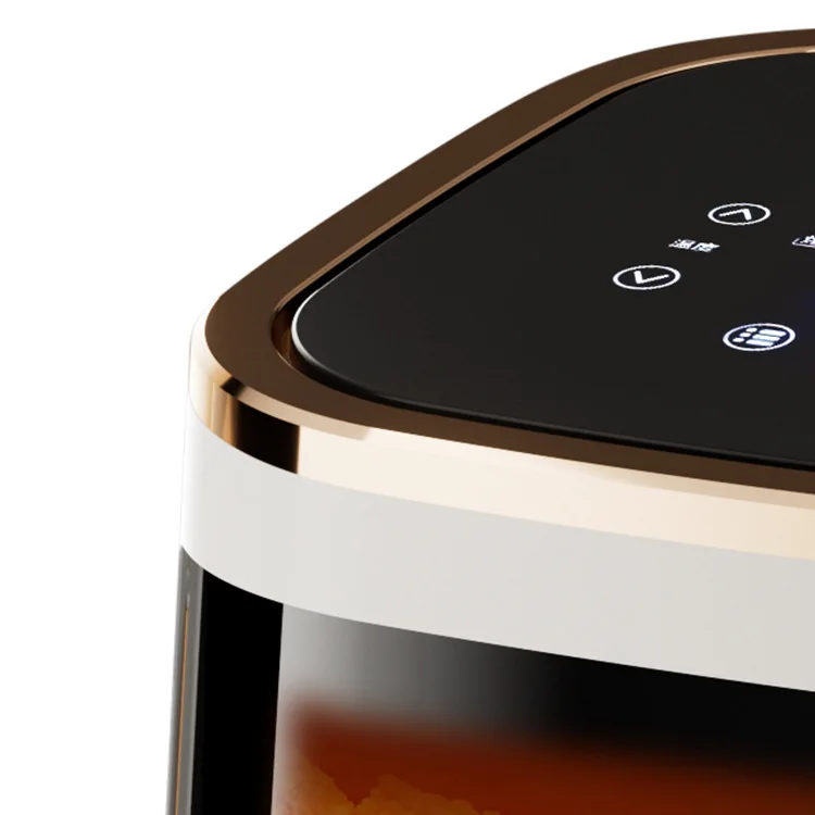 Household Multi-function 6L Mechanical Touchscreen Knob Visual Smart air Fryer