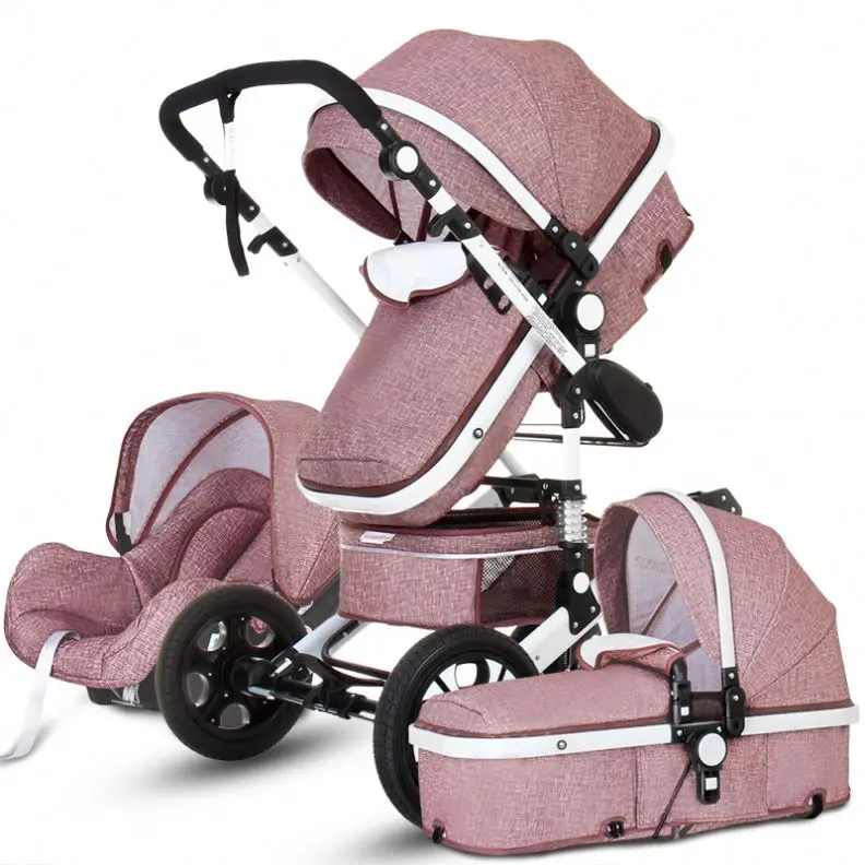 High Landscape Factory 3 in 1 Folding Baby Stroller Travel System