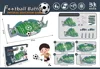 Baby-foot vert [taille moyenne] avec 2 boîtes de couleurs pour balles