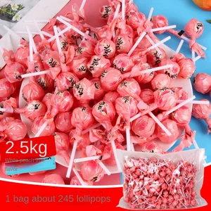 2500g White Peach and Sour Grape Flavored Lollipop Candy Giant Peak Wholesale Bulk for Supermarket Leisure Candy Snacks
