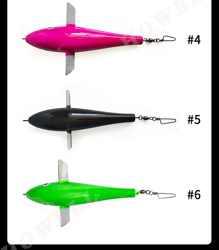 Oem Wood Teaser Bird Trolling Lure 7" 10" 13" Wooden Airplane Trolls