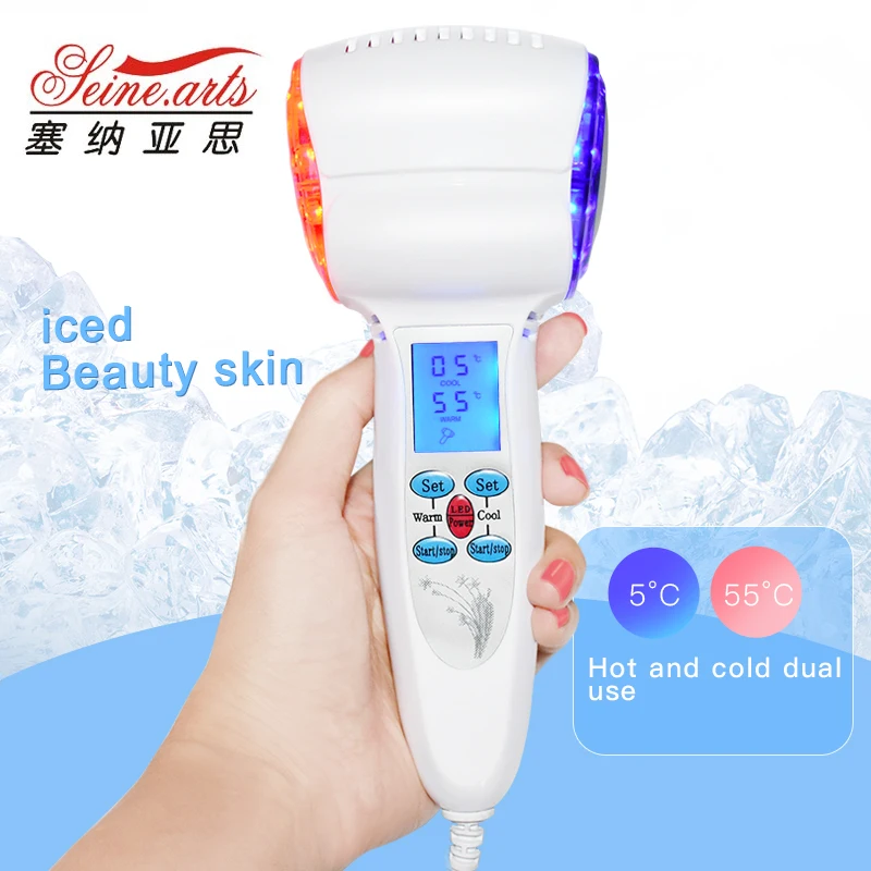 2024 Home Use Face Care LCD Digital Hot and Cold Hammer Tighten Lifting Massager Skin Care Beauty Equipment LW-057
