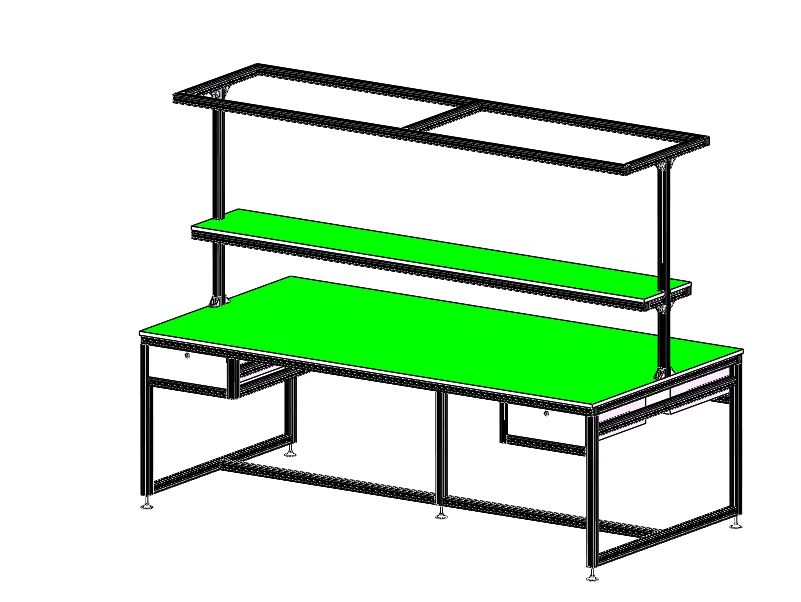 High Quality Industrial ESD Worktable Assembly Line Aluminium Profile Workbench