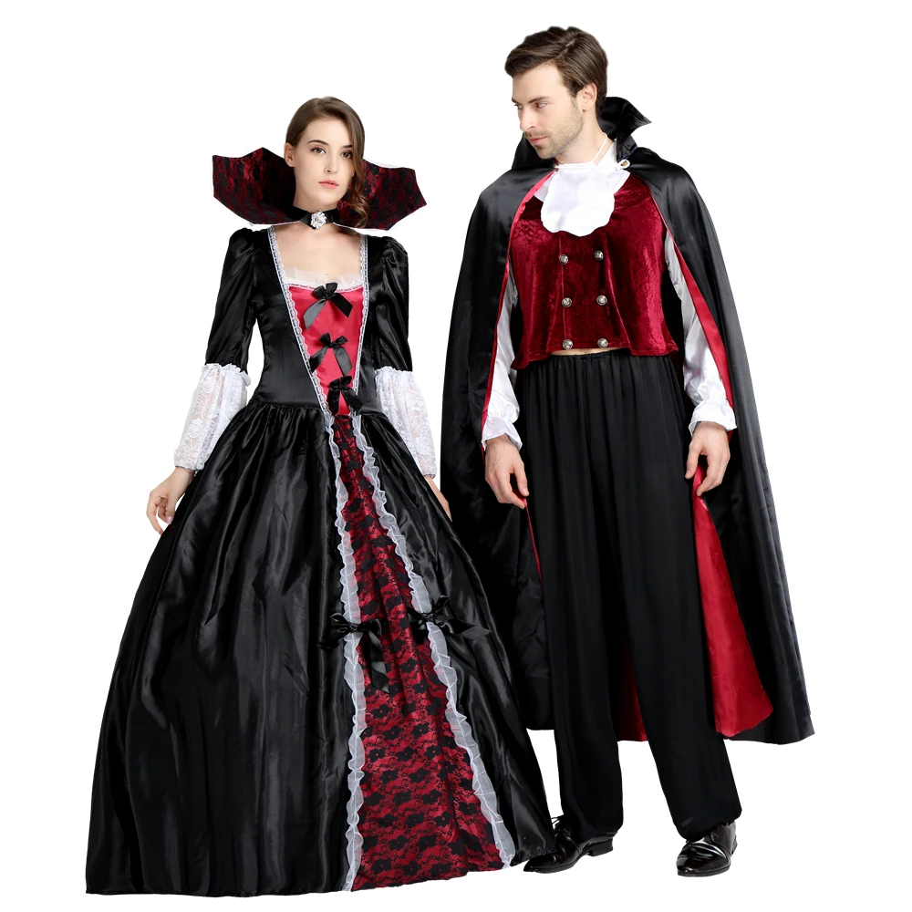 Cape Dracula Homme Halloween - Style Gothique, Col Haut, Détails Ornés - Pour Fêtes, Cosplay, Soirées Vampires