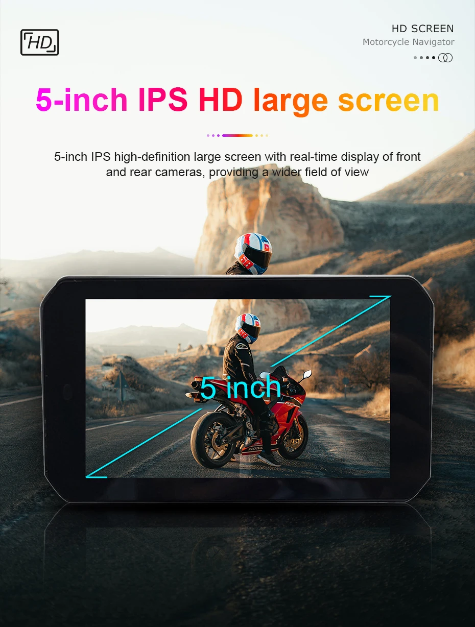 5 Inch Car Navigator Motorbike Gps Carplay Screen Upgrade The Original