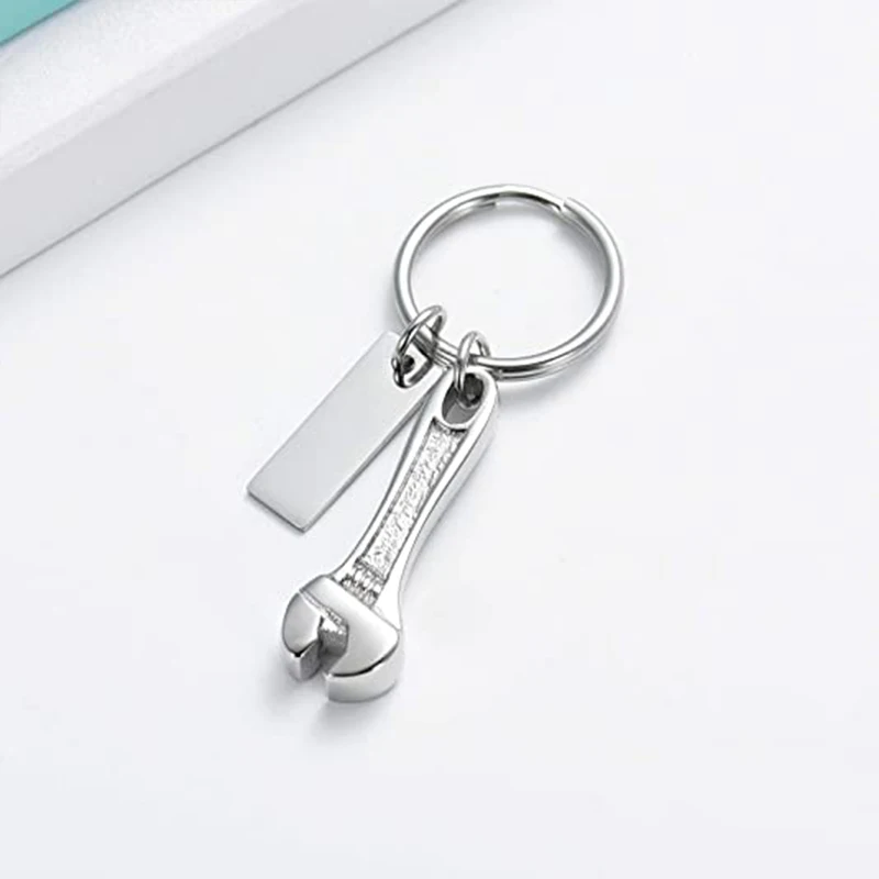 Wrench Urn Necklace for Ashes Keepsake Ash Holder Stainless Steel Cremation Jewelry Pendant for Women Men - Always in my heart