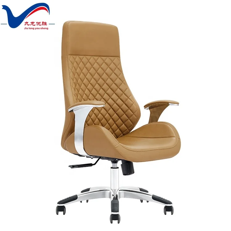 Comfortable High Back Office Chairs With Aluminum Alloy Base Executive Office  Chair Leather Revolving Luxury Boss Chair - Buy High Back Office Chairs,Executive  Office Chair Leather,Luxury Boss Chair Product on 