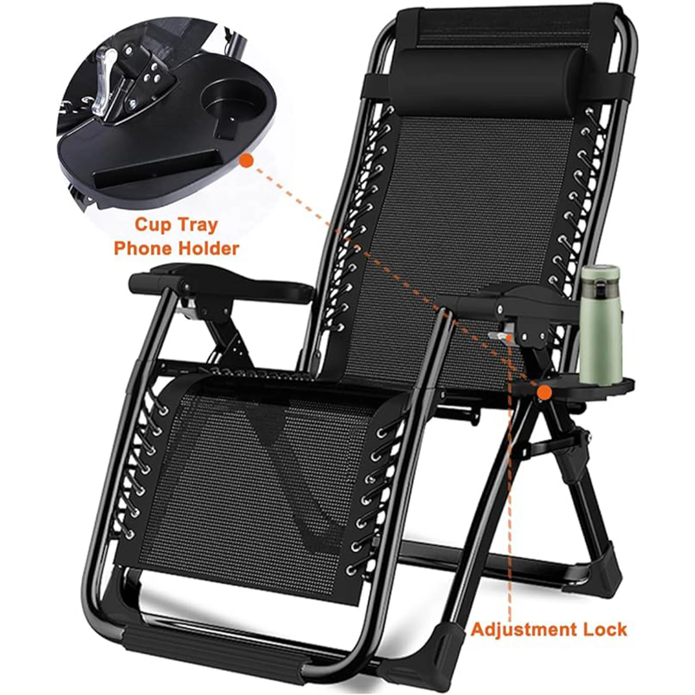 Zero Gravity chair outdoor chaise foldable capping chair portable