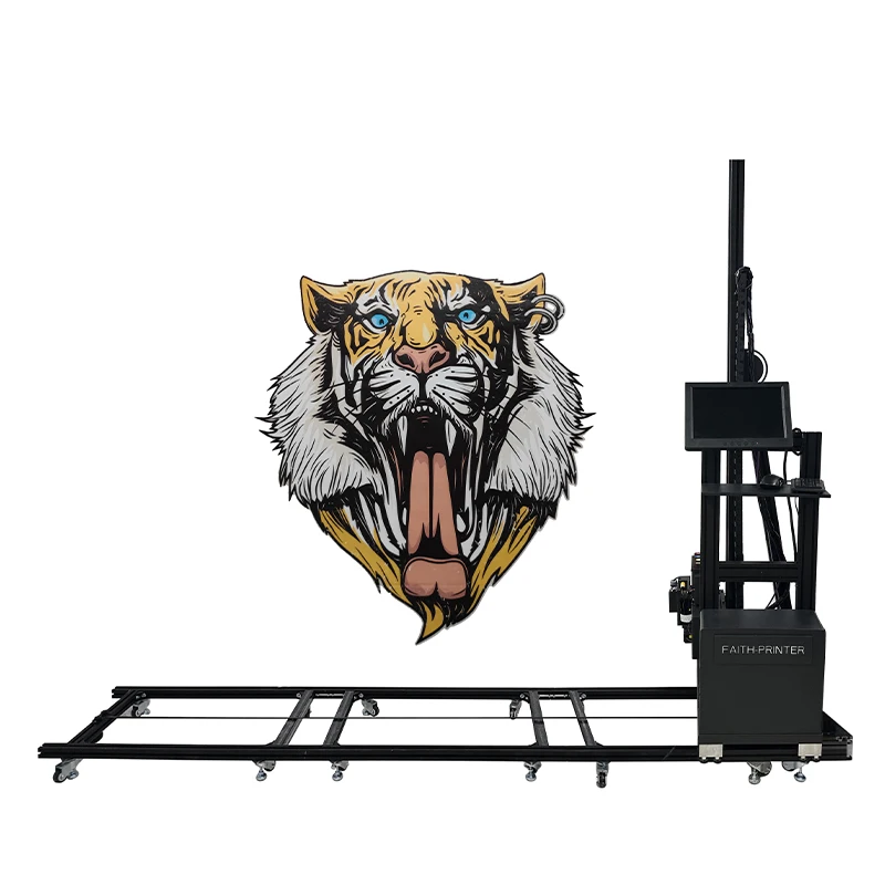 Faith New Customized 3d Wall Inkjet Printer Vertical Printing Machine for Printing Background on Wall