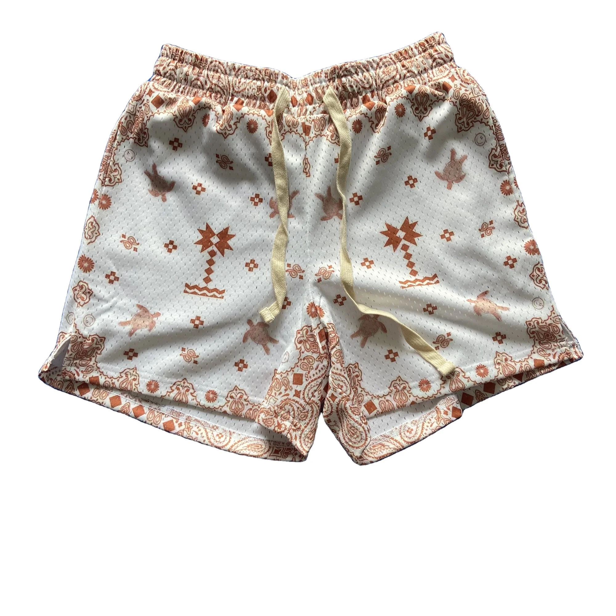 custom mesh double layer slim fit sublimation training lifting shorts for men with your own logo