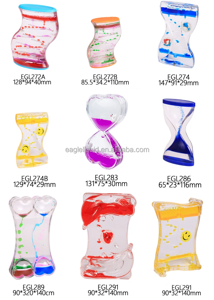 Clessidra liquida in plastica SPIRAL blu - Cartoleria Online