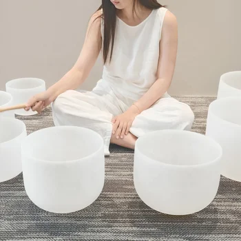 EAST  Silica Crucible Crystal Singing Bowl for Sound Healing and Meditation Quartz Glass Product