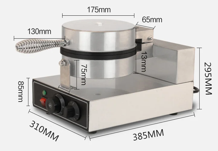 1-plate 4-heart Waffle Maker Machine Commercial Snack Equipment supplier