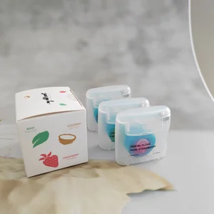 Daily Care Private Label Oral Clean Dental Floss Special Coconut Oil Added Waxed Smooth Floss Multi Flavors Mouth Clean Floss