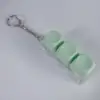 Round hat  green Lighted snake chain