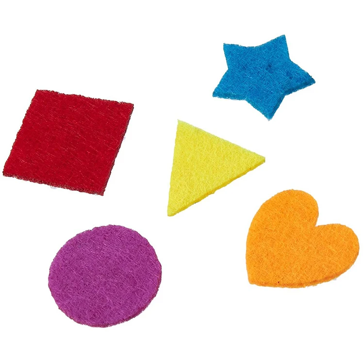 Цветные детские игрушки на заказ, праздничное украшение, войлочные формы, сердце, звезда, геометрический дизайн