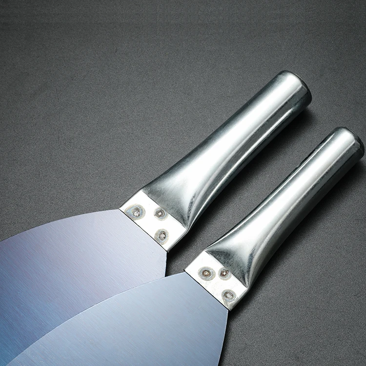 Iron Handle Stainless Steel Putty Knife 65# Blue Manganese Steel Scraper