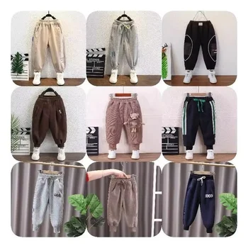 Toddler Baby Boy Girl Sweatpants Checkerboard Patchwork Elastic Jogger Pants Casual Long Trousers for Winter Spring