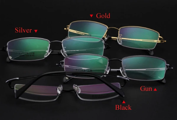 Stylish Gentleman Optical Glasses Frame Titanium Eyeglasses for Men