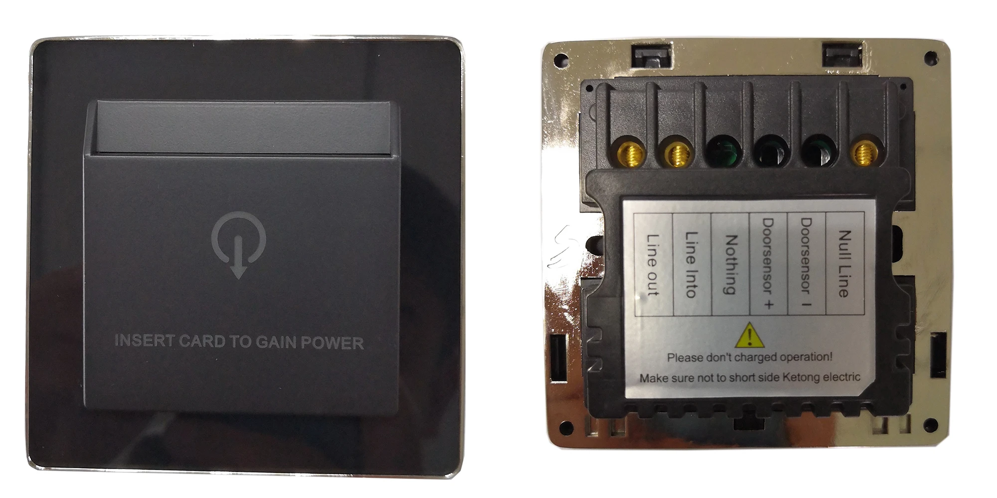 Hotel Key Card Switch Insert Switch RFID Energy Saver for Tempered Glass Metal Frame Panel Switch Smart
