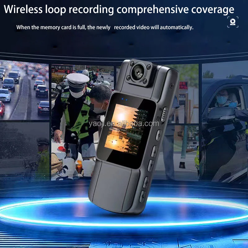 YAOJI Mini 4G Support WIFI Cameras 180 Degree Rotation Home Use Wireless Small Camera 4G 1080p Night Vision Camera