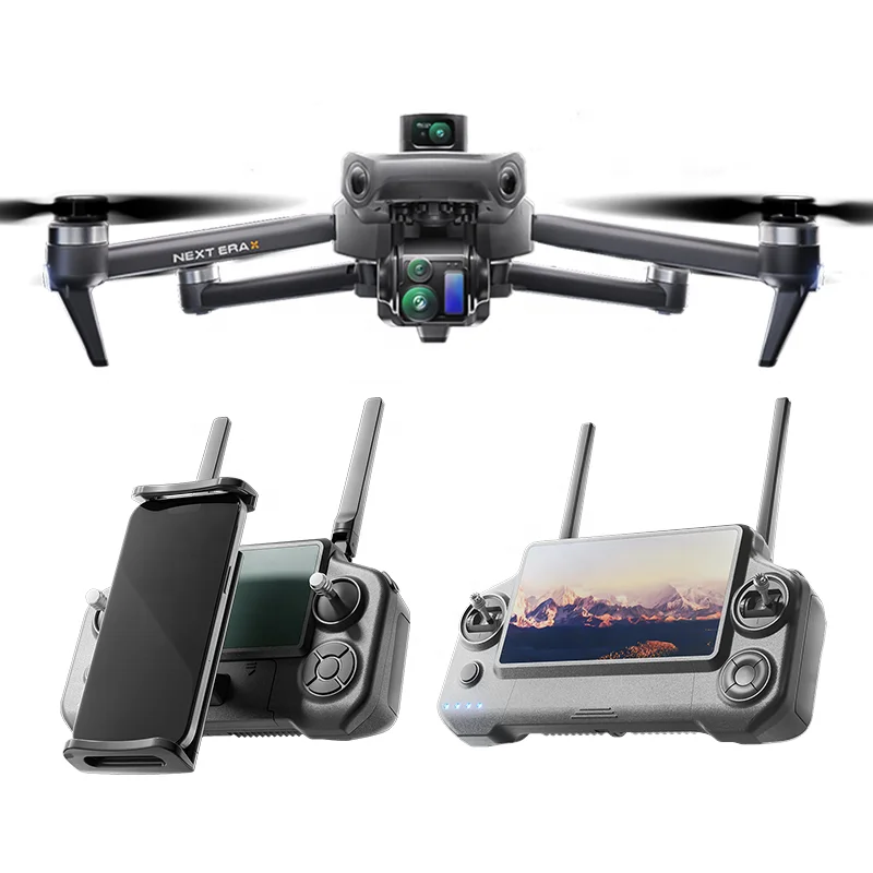 P7 Max 4K 30fps WiFi Remote Control Drone 3-Axis Brushless Gimbal Laser  Obstacle Avoidance Long Range Inch Digital SD