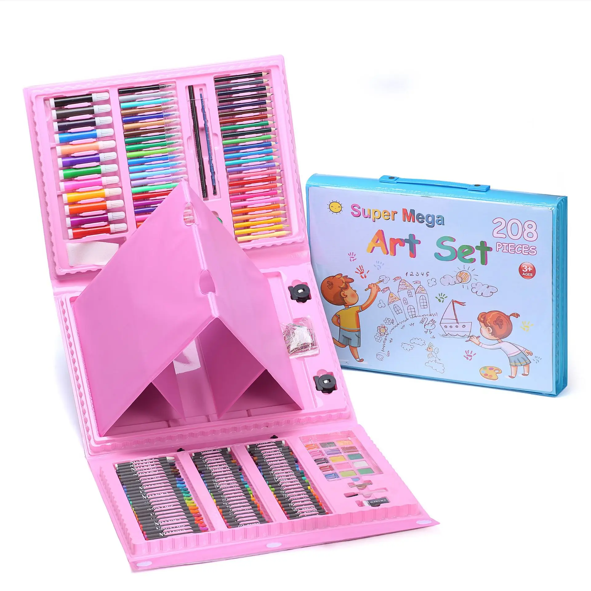 Hot Sale Painting Drawing Pen 208 PCS Russian Drawing Art Set Artist  Supplies Kids Printing Stationery for Children - China Drawing Art,  Painting Drawing Box