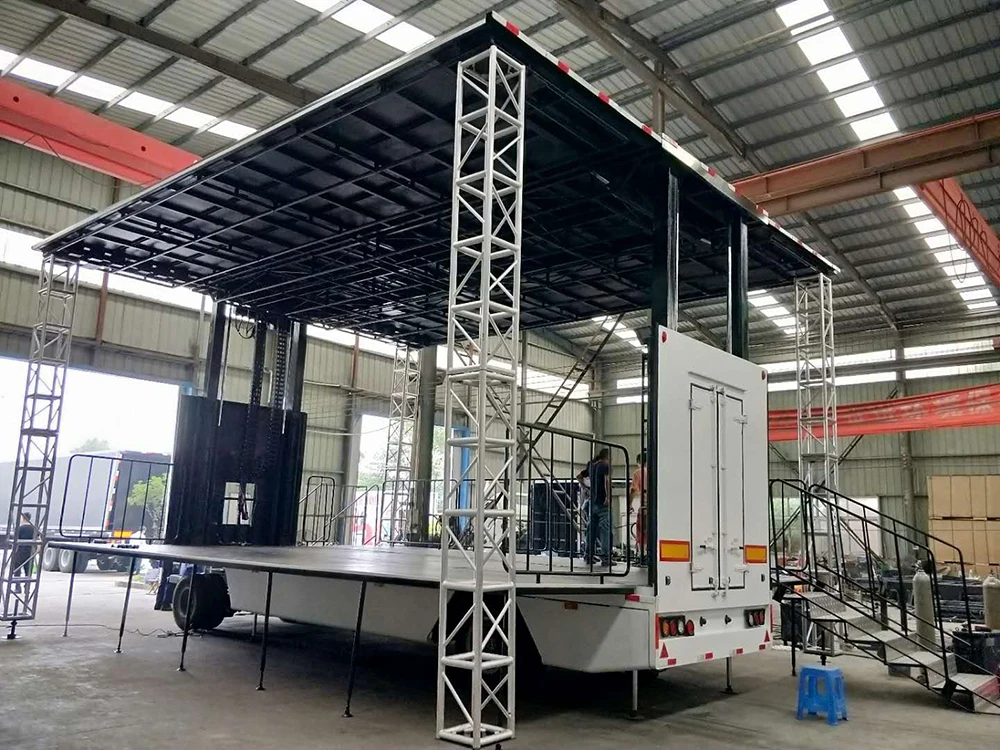9m Aluminum Mobile Concert Event Staging Portable Stage Trailer for Sale