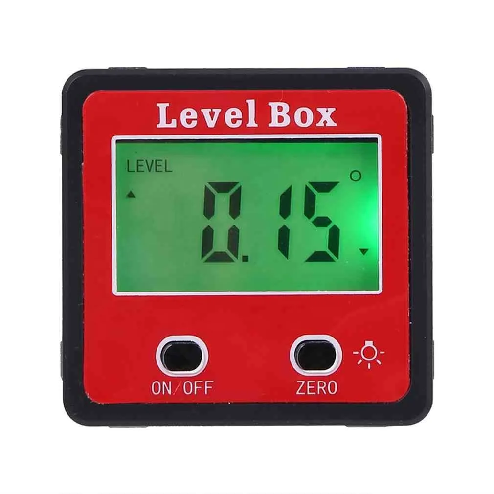 Digital LCD Protractor Gauge Level Box Angle Finder Inclinometer Magnet Meter 