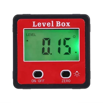 Precision Digital Protractor Inclinometer Water Proof Level Box Digital Angle Finder Bevel Box With Magnet Base