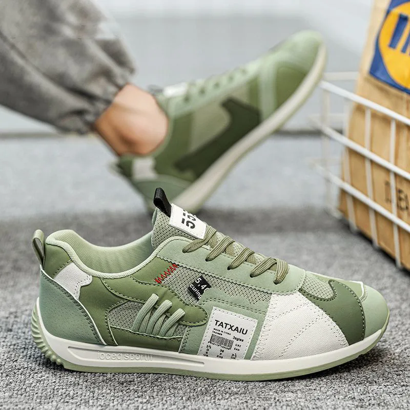 Summer permeable mesh surface soft soled daddy shoes men's fashion with students leisure sports