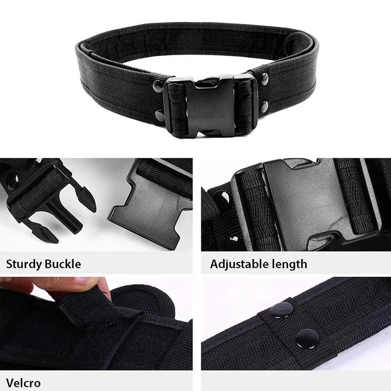 Sport Enthusiasts Modular Equipment Security Utility Tactical Belt with Components Pouches Bags Holster for Security Hunting