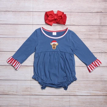 wholesale price winter clothing kids baby girl rompers children christmas clothing