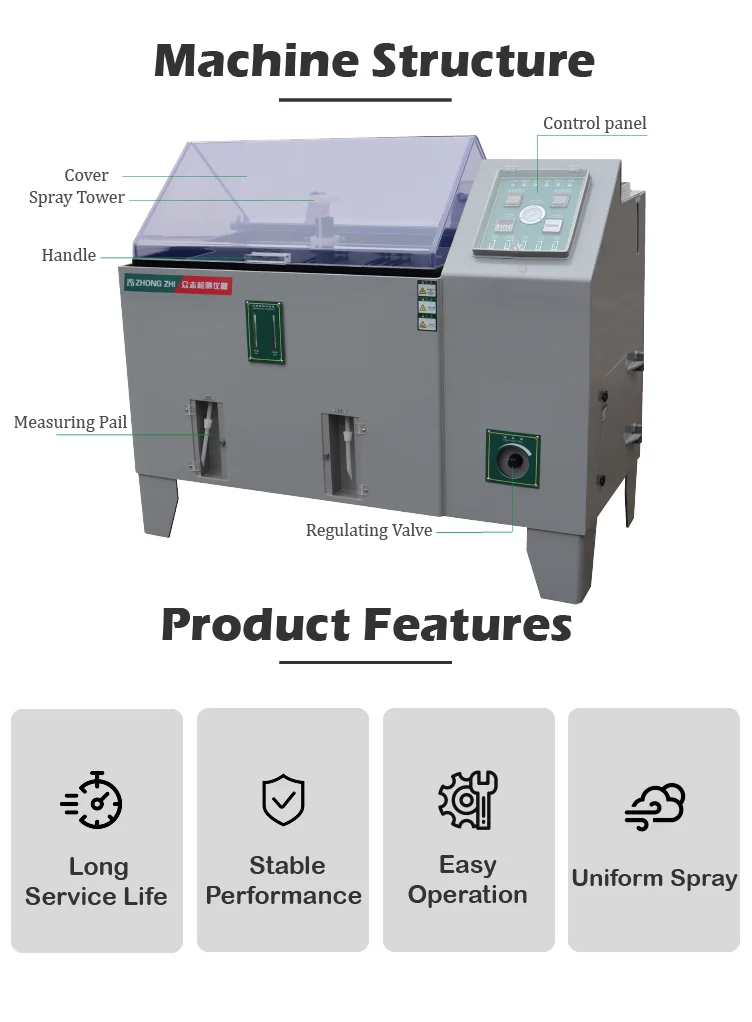 CZ-60A Customized NSS AASS CASS Test Salt Mist Resistance Tester/ Salt Spray Ageing Chamber /Salt Fog Corrosion Testing Machine