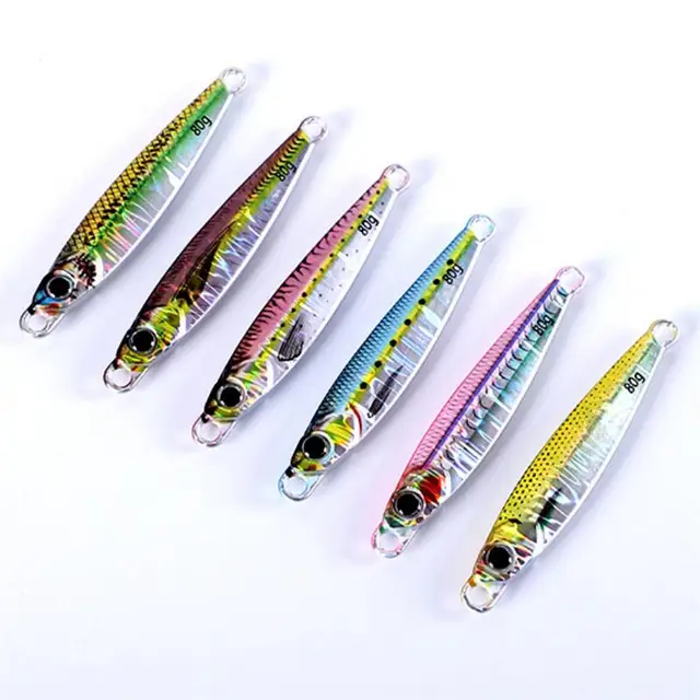 Hot Selling 10g-120g 3D Printing Tungsten Metal Jig Lure Slow Pitch Tungsten Fishing Jigging