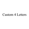 custom 4 letters