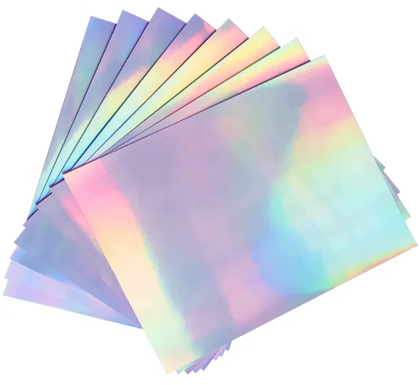Голографическая ПЭТ пленка печатная наклейка бумага для вашего струйного принтера Водонепроницаемая Радужная виниловая наклейка бумага