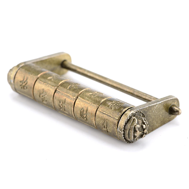 en Alliage De Zinc Antique Bronze Retro Combination Lock 5 Lettre Password Lock Boîte à Bijoux pour Padlock Tiroir Valise en Bois 