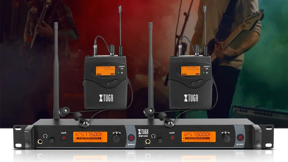 Iem1200 Wireless In Ear Monitor System 2 Channel 4 Bodypacks Monitoring With In Earphone